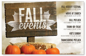 Fall Events Pumpkins Medium InviteCards