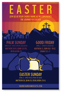 Easter Sunday Graphic Medium InviteCards