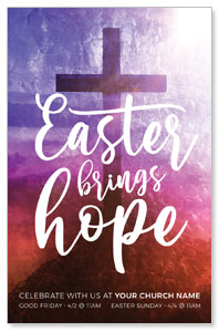 Easter Brings Hope Cross Medium InviteCards