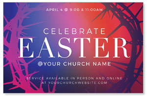 Celebrate Easter Crown Medium InviteCards