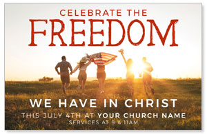 Celebrate the Freedom Medium InviteCards