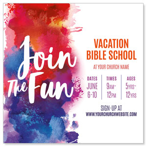 Join The Fun VBS 3.75" x 3.75" Square InviteCards