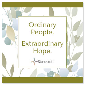Ordinary People, Extraordinary Hope 3.75" x 3.75" Square InviteCards