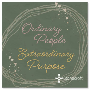 Ordinary People, Extraordinary Purpose 3.75" x 3.75" Square InviteCards