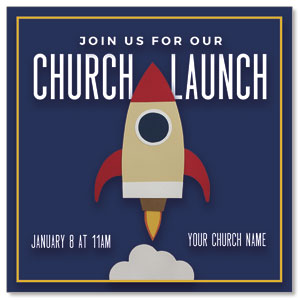 Church Launch 3.75" x 3.75" Square InviteCards