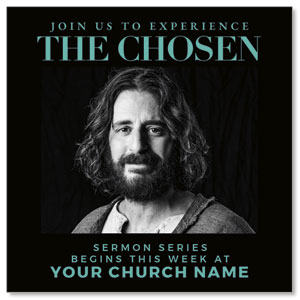 The Chosen Jesus Sermon Series Invite 2.5" x 2.5" Small Square