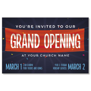 Grand Opening Banner Medium InviteCards