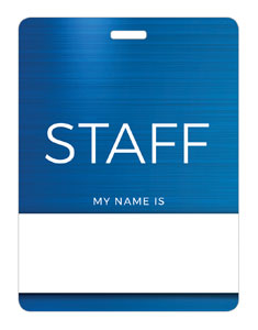 General Blue Staff Name Badges