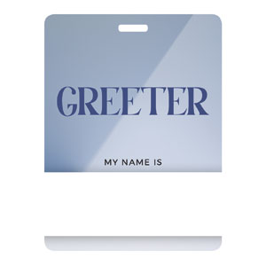 Light and Shadow Greeter Name Badges