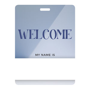 Light and Shadow Welcome Name Badges