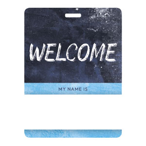 Blue Revival Welcome Name Badges