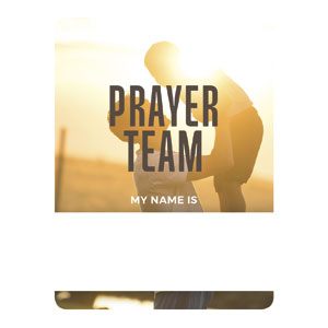 Community People Prayer Team Name Badges