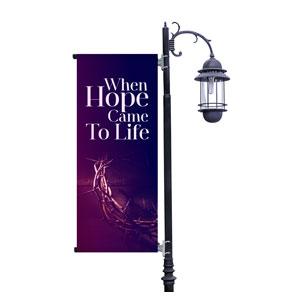 Hope Came to Life Light Pole Banners