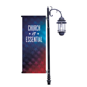 Stars Church is Essential Light Pole Banners