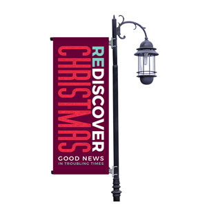 ReDiscover Christmas Advent Contemporary Light Pole Banners