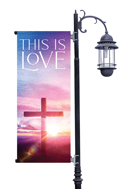 Banners, Easter, Love Easter Colors, 2' x 5'