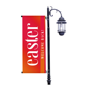 Easter Welcome Back Light Pole Banners