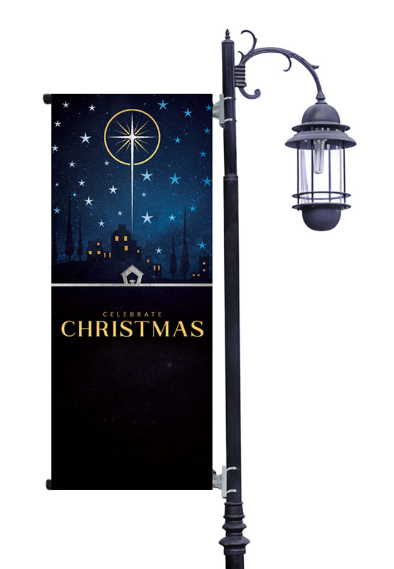 Banners, Christmas, Bethlehem Christmas Star, 2' x 5'