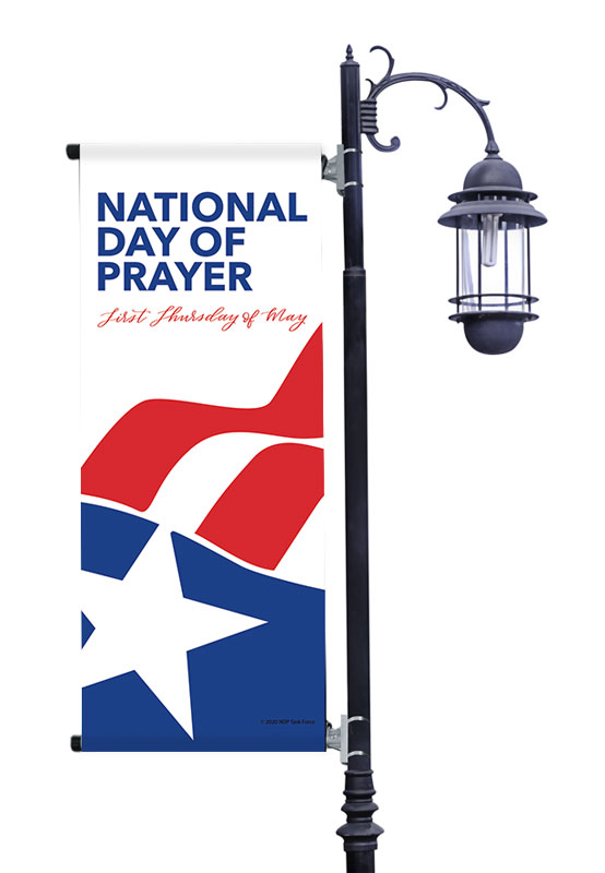 Banners, National Day of Prayer, National Day of Prayer Logo, 2' x 5'