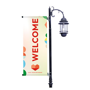 Love Your Neighbor Light Pole Banners