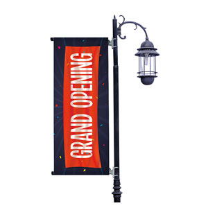 Grand Opening Banner Light Pole Banners