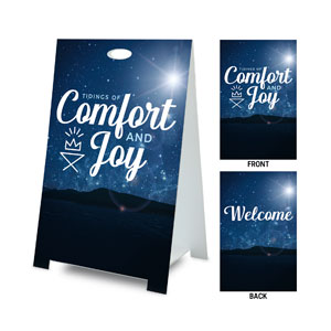 Comfort and Joy Coroplast A-Frame