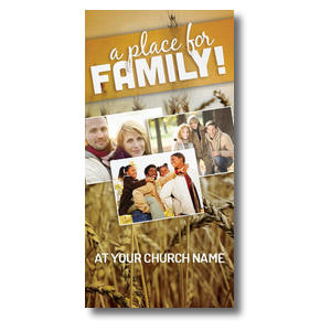 A Place for Family Fall  11 x 5.5 Oversized Postcard 11" x 5.5" Oversized Postcards