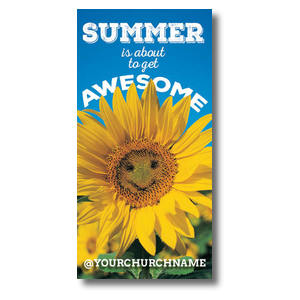 Summer is Awesome  11 x 5.5 Oversized Postcard 11" x 5.5" Oversized Postcards