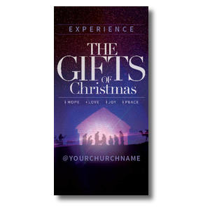 The Gifts of Christmas Advent 11" x 5.5" Oversized Postcards