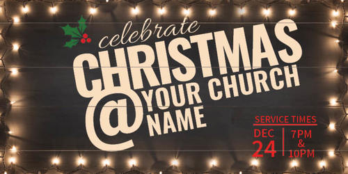 Church Postcards, Christmas, Christmas At Lights, 5.5 x 11