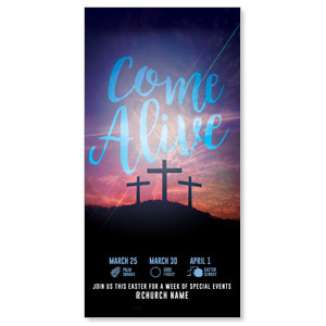 Come Alive Easter Journey 11" x 5.5" Oversized Postcards