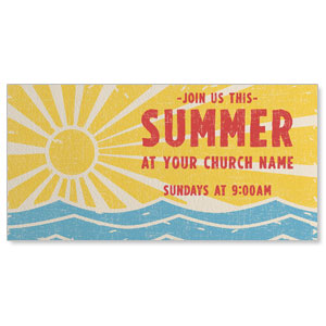 Summer Sun Waves 11" x 5.5" Oversized Postcards