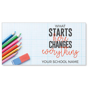 Starts Here Changes 11" x 5.5" Oversized Postcards