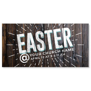 Dark Wood Easter At 11" x 5.5" Oversized Postcards