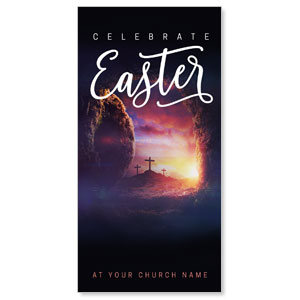 Dramatic Tomb Easter 11" x 5.5" Oversized Postcards