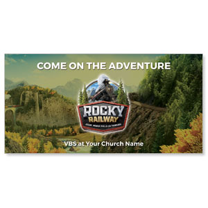 Rocky Railway 11" x 5.5" Oversized Postcards