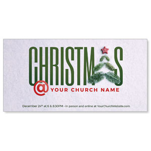 Christmas At Tree 11" x 5.5" Oversized Postcards