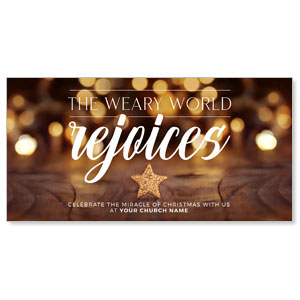 The Weary World Rejoices 11" x 5.5" Oversized Postcards