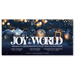 Joy To The World Christmas 11" x 5.5" Oversized Postcards