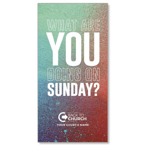 BTCS What Are You Doing Sunday 11" x 5.5" Oversized Postcards