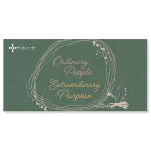 Ordinary People, Extraordinary Purpose 11" x 5.5" Oversized Postcards