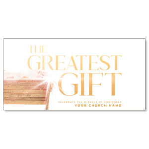 Greatest Gift Nativity 11" x 5.5" Oversized Postcards