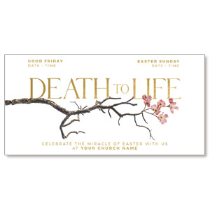Death To Life Blossom 11" x 5.5" Oversized Postcards