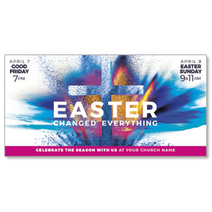 Easter Changed Everything 11" x 5.5" Oversized Postcards