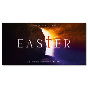 Easter Open Tomb 11" x 5.5" Oversized Postcards