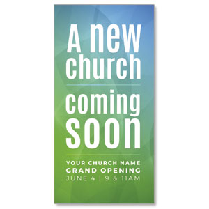 A New Church 11" x 5.5" Oversized Postcards