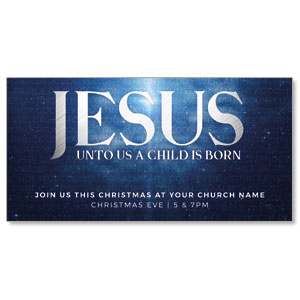 Jesus Unto Us 11" x 5.5" Oversized Postcards