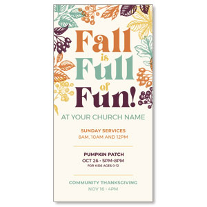 Fall is Full of Fun 11" x 5.5" Oversized Postcards