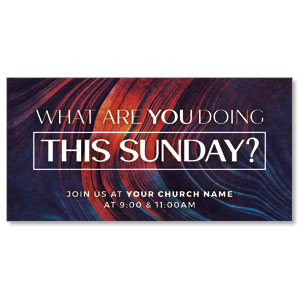 What Are You Doing Sunday 11" x 5.5" Oversized Postcards