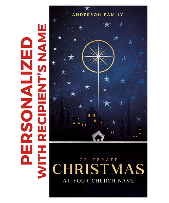Church Postcards, Christmas, Bethlehem Christmas Star, 5.5 x 11